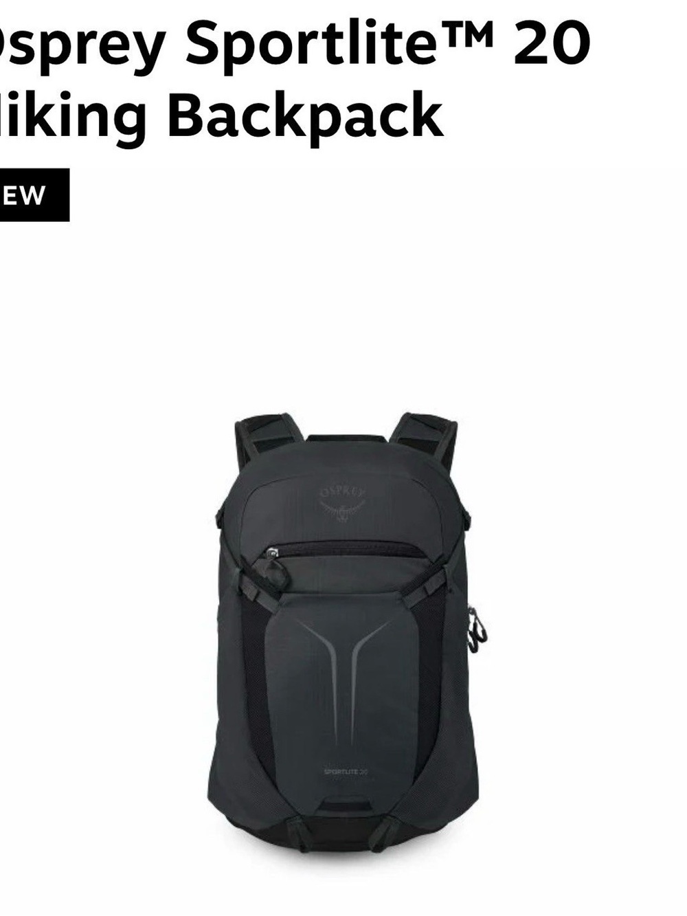 Osprey Sportlite 20L Black